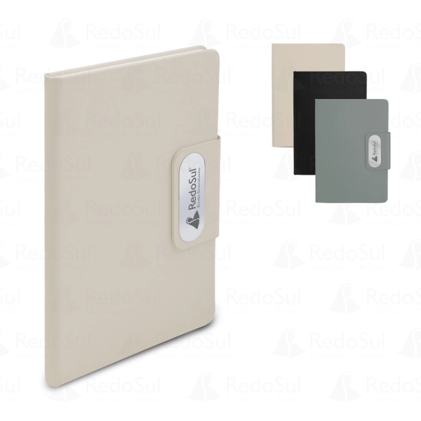 Caderno Personalizado produzido em PU com placa em metal Caderno Personalizado produzido em PU com placa em metal